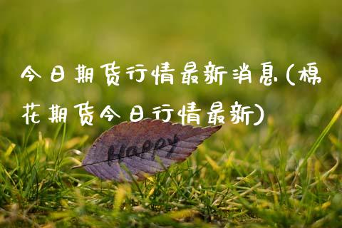 今日期货行情最新消息(棉花期货今日行情最新) (https://www.njaxzs.com/) 内盘期货 第1张