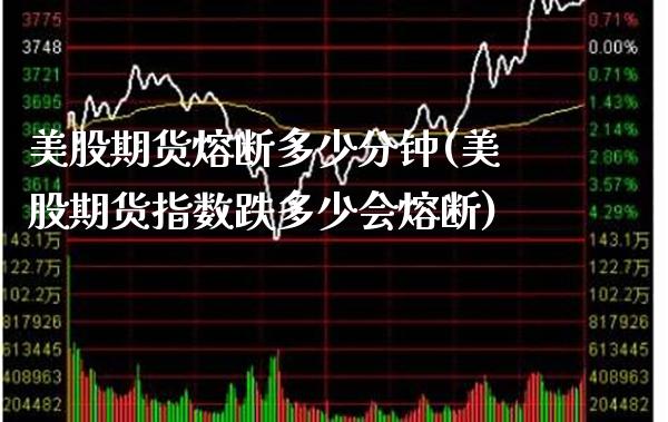 美股期货熔断多少分钟(美股期货指数跌多少会熔断) (https://www.njaxzs.com/) 期货直播间 第1张