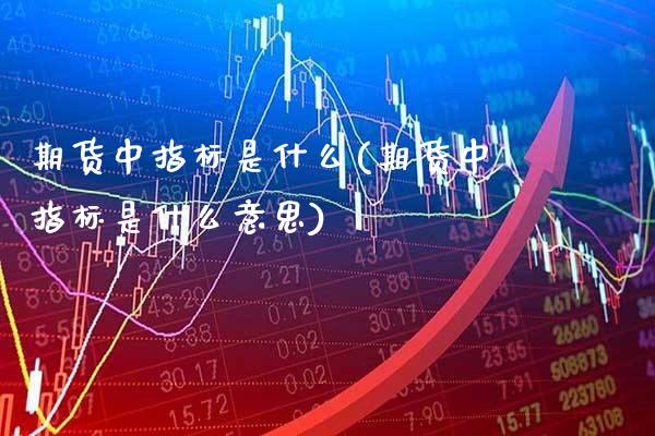 期货中指标是什么(期货中指标是什么意思) (https://www.njaxzs.com/) 期货直播间 第1张