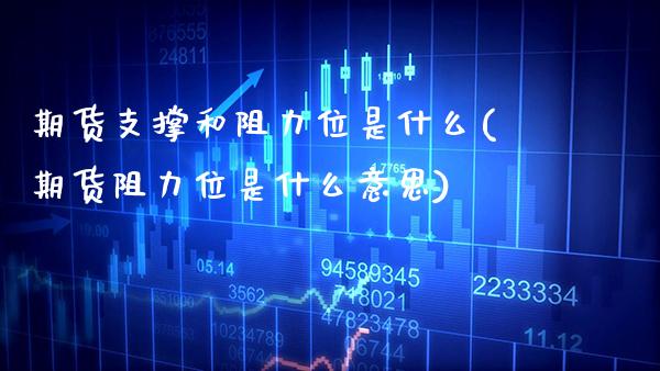 期货支撑和阻力位是什么(期货阻力位是什么意思) (https://www.njaxzs.com/) 黄金期货 第1张