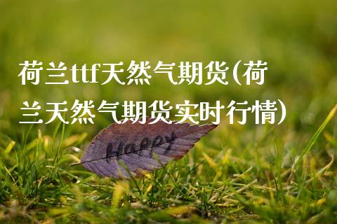 荷兰ttf天然气期货(荷兰天然气期货实时行情) (https://www.njaxzs.com/) 原油期货 第1张