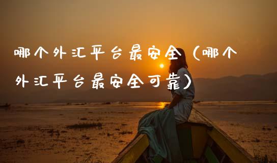 哪个外汇平台最安全（哪个外汇平台最安全可靠） (https://www.njaxzs.com/) 原油期货 第1张