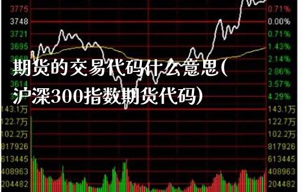 期货的交易代码什么意思(沪深300指数期货代码) (https://www.njaxzs.com/) 期货行情 第1张