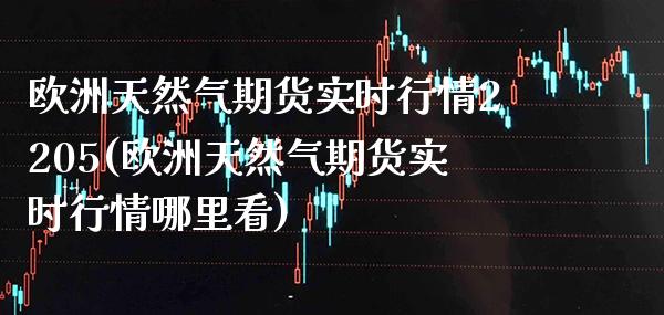 欧洲天然气期货实时行情2205(欧洲天然气期货实时行情哪里看) (https://www.njaxzs.com/) 期货开户 第1张
