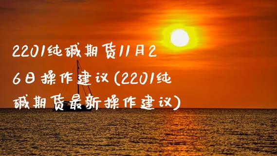 2201纯碱期货11月26日操作建议(2201纯碱期货最新操作建议) (https://www.njaxzs.com/) 内盘期货 第1张