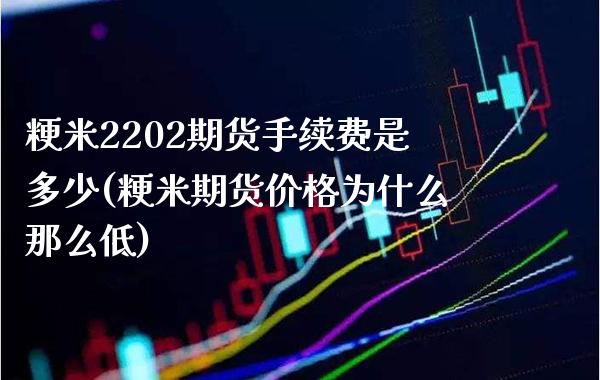 粳米2202期货手续费是多少(粳米期货价格为什么那么低) (https://www.njaxzs.com/) 内盘期货 第1张