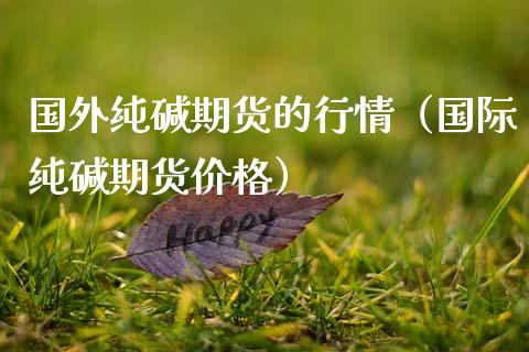 国外纯碱期货的行情（国际纯碱期货） (https://www.njaxzs.com/) 内盘期货 第1张