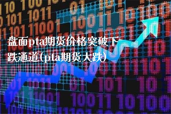 盘面pta期货突破下跌通道(pta期货大跌) (https://www.njaxzs.com/) 内盘期货 第1张