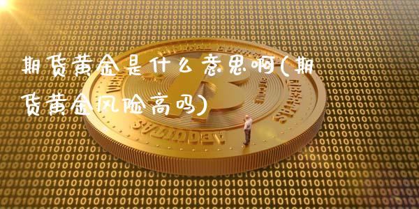 期货黄金是什么意思啊(期货黄金风险高吗) (https://www.njaxzs.com/) 期货直播间 第1张
