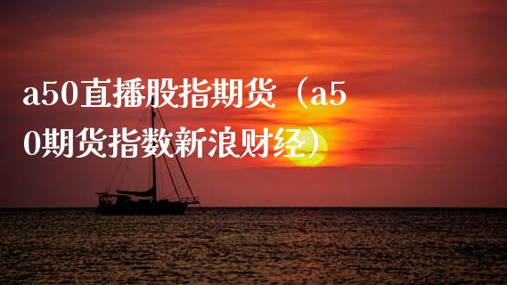 a50直播股指期货（a50期货指数新浪财经） (https://www.njaxzs.com/) 期货行情 第1张