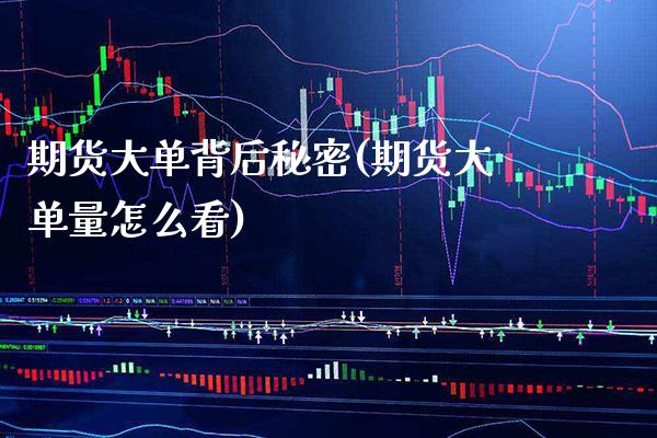 期货大单背后秘密(期货大单量怎么看) (https://www.njaxzs.com/) 原油期货 第1张