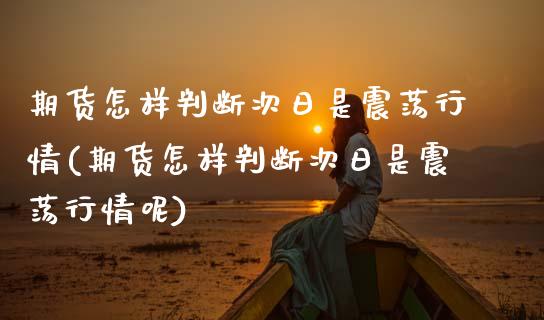 期货怎样判断次日是震荡行情(期货怎样判断次日是震荡行情呢) (https://www.njaxzs.com/) 原油期货 第1张