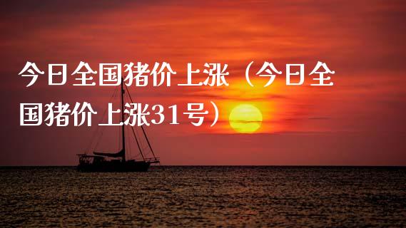 今日全国猪价上涨（今日全国猪价上涨31号） (https://www.njaxzs.com/) 期货直播间 第1张