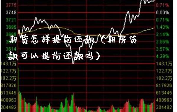 期货怎样提前还款（期房可以提前还款吗） (https://www.njaxzs.com/) 期货直播间 第1张