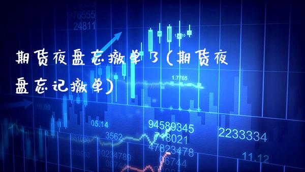 期货夜盘忘撤单了(期货夜盘忘记撤单) (https://www.njaxzs.com/) 期货行情 第1张