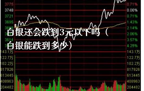 白银还会跌到3元以下吗（白银能跌到多少） (https://www.njaxzs.com/) 黄金期货 第1张