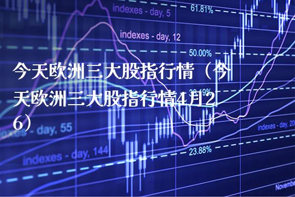 今天欧洲三大股指行情（今天欧洲三大股指行情4月26） (https://www.njaxzs.com/) 黄金期货 第1张