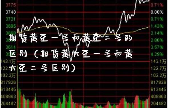 期货黄豆一号和黄豆二号的区别（期货黄大豆一号和黄大豆二号区别） (https://www.njaxzs.com/) 黄金期货 第1张