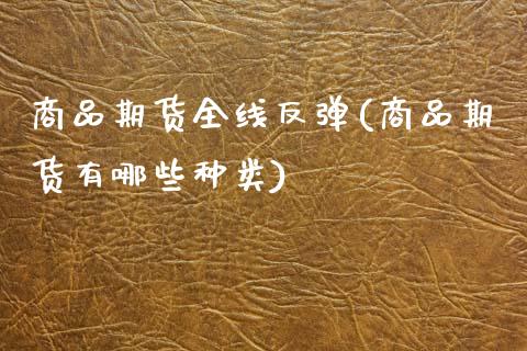 商品期货全线反弹(商品期货有哪些种类) (https://www.njaxzs.com/) 原油期货 第1张