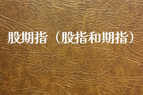 股期指（股指和期指） (https://www.njaxzs.com/) 内盘期货 第1张