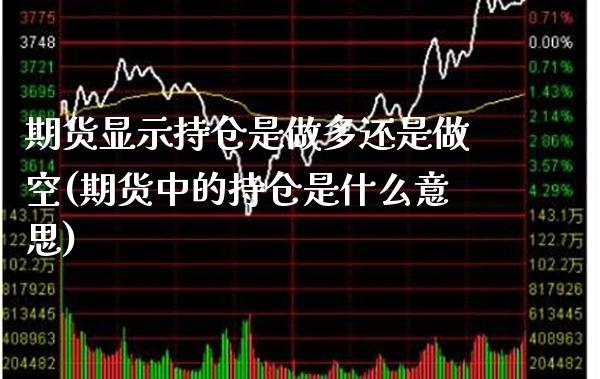 期货显示持仓是做多还是做空(期货中的持仓是什么意思) (https://www.njaxzs.com/) 期货开户 第1张