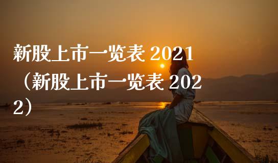 新股上市一览表 2021（新股上市一览表 2022） (https://www.njaxzs.com/) 期货直播间 第1张