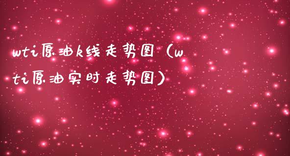 wti原油k线走势图（wti原油实时走势图） (https://www.njaxzs.com/) 期货直播间 第1张