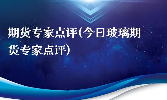 期货专家点评(今日玻璃期货专家点评) (https://www.njaxzs.com/) 内盘期货 第1张