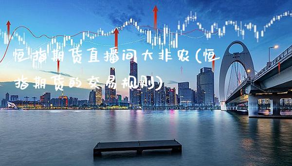 恒指期货直播间大非农(恒指期货的交易规则) (https://www.njaxzs.com/) 期货行情 第1张