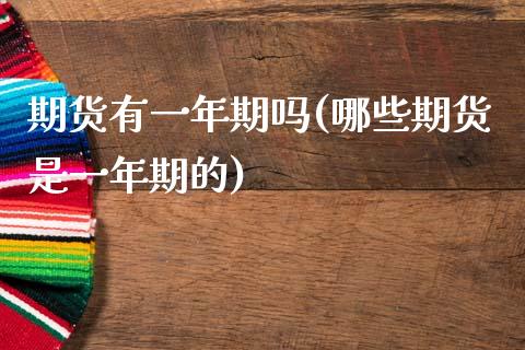 期货有一年期吗(哪些期货是一年期的) (https://www.njaxzs.com/) 原油期货 第1张