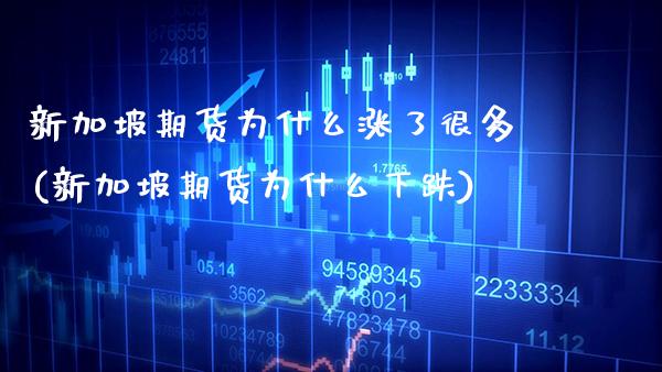 新加坡期货为什么涨了很多(新加坡期货为什么下跌) (https://www.njaxzs.com/) 黄金期货 第1张