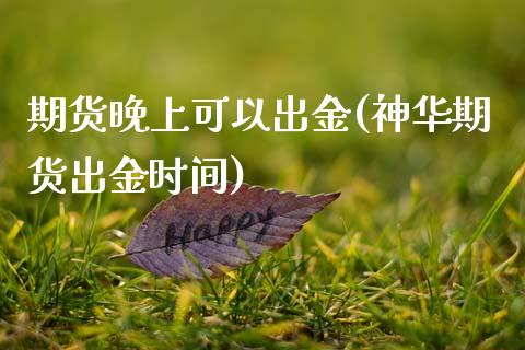 期货晚上可以出金(神华期货出金时间) (https://www.njaxzs.com/) 期货直播间 第1张