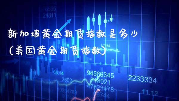 新加坡黄金期货指数是多少(美国黄金期货指数) (https://www.njaxzs.com/) 期货投资 第1张