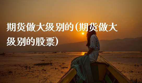 期货做大级别的(期货做大级别的股票) (https://www.njaxzs.com/) 期货直播间 第1张