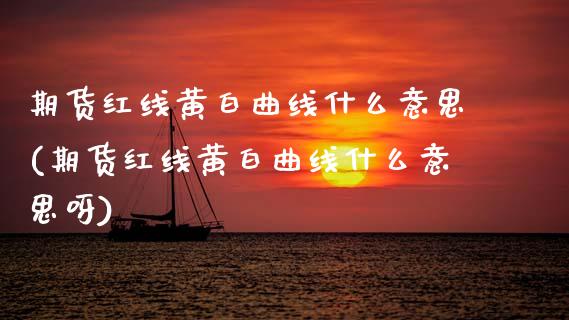 期货红线黄白曲线什么意思(期货红线黄白曲线什么意思呀) (https://www.njaxzs.com/) 黄金期货 第1张
