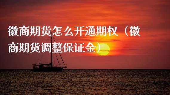 徽商期货怎么开通期权（徽商期货调整保证金） (https://www.njaxzs.com/) 期货直播间 第1张