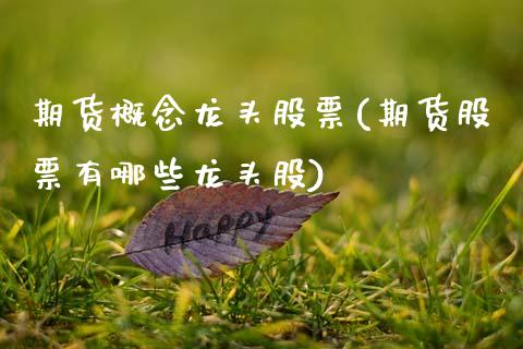 期货概念龙头股票(期货股票有哪些龙头股) (https://www.njaxzs.com/) 期货直播间 第1张