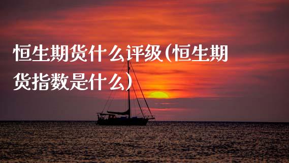 恒生期货什么评级(恒生期货指数是什么) (https://www.njaxzs.com/) 原油期货 第1张