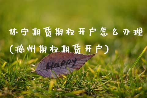 休宁期货期权开户怎么办理(滁州期权期货开户) (https://www.njaxzs.com/) 黄金期货 第1张