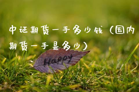 中证期货一手多少钱（国内期货一手是多少） (https://www.njaxzs.com/) 期货直播间 第1张