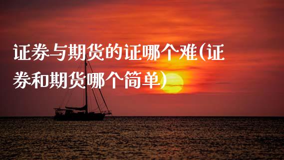 证券与期货的证哪个难(证券和期货哪个简单) (https://www.njaxzs.com/) 黄金期货 第1张