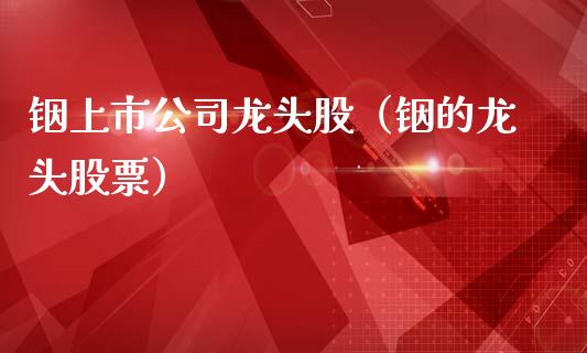 铟上市公司龙头股（铟的龙头股票） (https://www.njaxzs.com/) 期货直播间 第1张