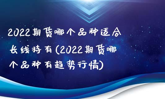 2022期货哪个品种适合长线持有(2022期货哪个品种有趋势行情) (https://www.njaxzs.com/) 期货投资 第1张