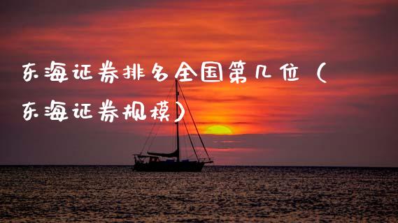 东海证券排名全国第几位（东海证券规模） (https://www.njaxzs.com/) 期货行情 第1张