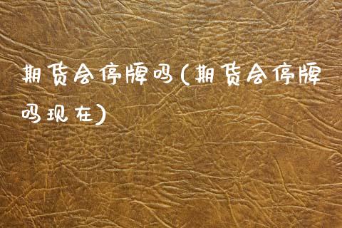 期货会停牌吗(期货会停牌吗现在) (https://www.njaxzs.com/) 黄金期货 第1张