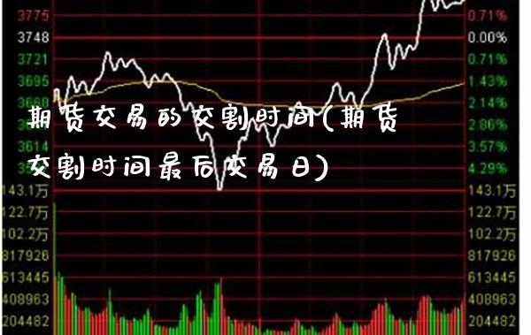 期货交易的交割时间(期货交割时间最后交易日) (https://www.njaxzs.com/) 黄金期货 第1张