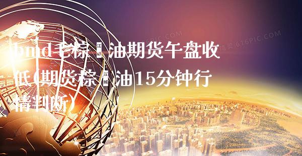 bmd毛棕榈油期货午盘收低(期货棕榈油15分钟行情判断) (https://www.njaxzs.com/) 原油期货 第1张