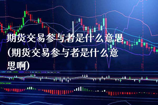 期货交易参与者是什么意思(期货交易参与者是什么意思啊) (https://www.njaxzs.com/) 期货直播间 第1张