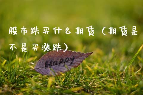 股市跌买什么期货（期货是不是买涨跌） (https://www.njaxzs.com/) 期货直播间 第1张