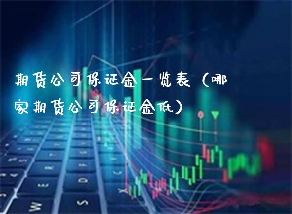 期货公司保证金一览表（哪家期货公司保证金低） (https://www.njaxzs.com/) 期货直播间 第1张